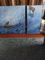 Schilderij Stier, Ophalen