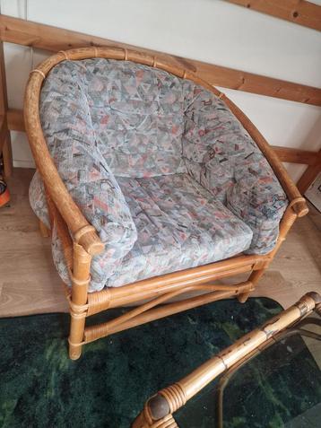 Rotan fauteuil vintage retro rattan 