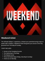 2 weekend toegangsbewijzen voor Defqon, Tickets en Kaartjes, Twee personen