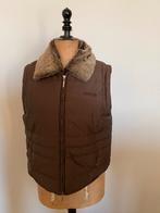 Lapagayo Bruine Bodywarmer Bontkraag XL (42/44), Ophalen of Verzenden, Zo goed als nieuw, Maat 46/48 (XL) of groter, Bruin