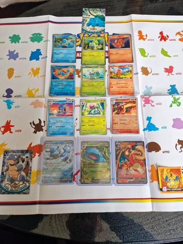 Pokemon Lot Starters Evolutions 14 kaarten Charizard   beschikbaar voor biedingen