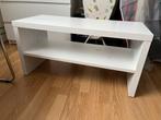 Witte tv-meubel/tafel, Ophalen, Kunststof, 100 tot 150 cm, 50 tot 100 cm