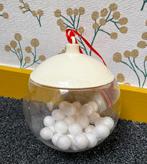 Transparante kerstbal met deksel om cadeautje in te doen, Diversen, Kerst, Ophalen of Verzenden, Zo goed als nieuw