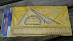 tekenspullen schoolspullen Liniaal gradenboog driehoek nieuw, Ophalen of Verzenden, Nieuw
