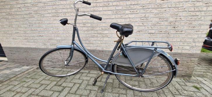 Batavus Omafiets Grijs - Terugtraprem, Fietsen en Brommers, Fietsen | Dames | Omafietsen, Gebruikt, 50 tot 53 cm, Ophalen