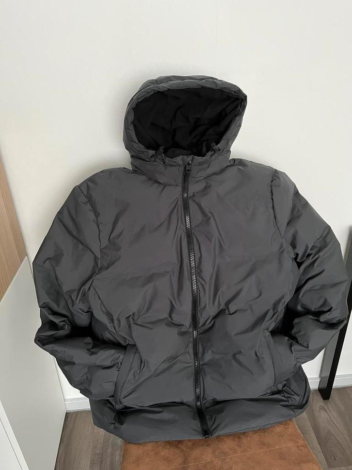 Next Winterjas Maat L, Kleding | Heren, Jassen | Winter, Zo goed als nieuw, Maat 52/54 (L), Grijs, Ophalen of Verzenden