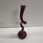 Bruin-paarse "Swing" vaas (Outlet De Overkant), Huis en Inrichting, Woonaccessoires | Vazen, Gebruikt, Overige kleuren, Ophalen of Verzenden