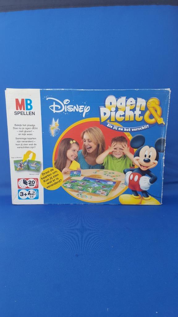 Bordspel Disney Ogen dicht, Zie je het verschil? MB. 8A3, Hobby en Vrije tijd, Gezelschapsspellen | Bordspellen, Gebruikt, Ophalen of Verzenden