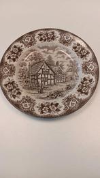 Handbeschilderd bord English ironstone tableware., Ophalen of Verzenden