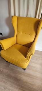 Gele Ikea STRANDMON fauteuil, Huis en Inrichting, Fauteuils, Gebruikt, 75 tot 100 cm, Ophalen of Verzenden, 75 tot 100 cm
