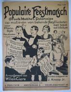 Populaire Feestmarch Sheet Music - Bekende feestliederen, Muziek en Instrumenten, Bladmuziek, Piano, Gebruikt, Ophalen of Verzenden