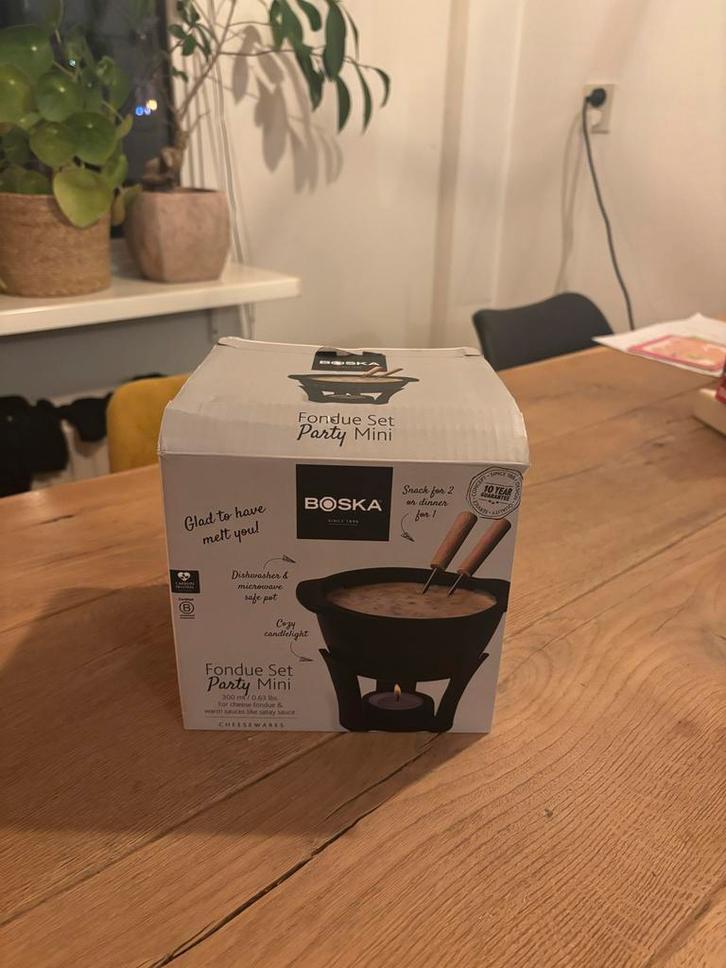 Boska Fondueset Mini - Nieuw in doos!, Witgoed en Apparatuur, Fonduesets, Nieuw, Fondueset, Waxinelicht, Ophalen of Verzenden