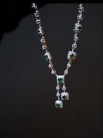 Natuurlijke jade ketting – oosterse jade & westerse stijl, Nieuw, Ophalen of Verzenden, Steen of Mineraal, Met edelsteen