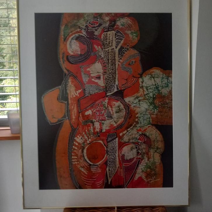 Soeki Irodikromo , batikdoek, Antiek en Kunst, Kunst | Schilderijen | Klassiek, Ophalen