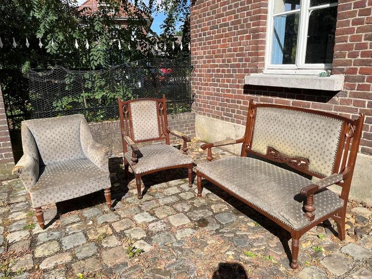 Antieke Zitmeubel Set - ophalen in Maasbracht, Antiek en Kunst, Antiek | Meubels | Stoelen en Banken, Ophalen
