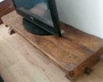 Zeer zware massief eiken klooster tafel laag model, Huis en Inrichting, Ophalen, 50 tot 75 cm, Eikenhout, 200 cm of meer