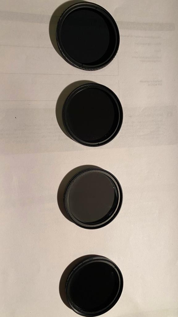 Set 49mm ND-filters: 3x Tiffen + K&F ND8/CPL, Audio, Tv en Foto, Fotografie | Filters, Zo goed als nieuw, Overige typen, Minder dan 50 mm