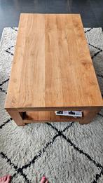 Teakhouten Salontafel met Opbergplank, Ophalen, Gebruikt, Teakhout, Modern