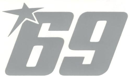 Nicky Hayden 69 MotoGP sticker #4, Motoren, Accessoires | Stickers, Verzenden