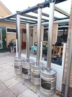 Tuinhaard terraskachel vuurkorf buitenkachel bierfust kachel, Ophalen of Verzenden, Zo goed als nieuw