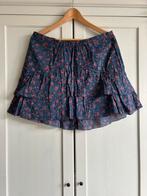 Zomerse blauwe rok met bloemetjes patroon van H&M maat 40, Maat 38/40 (M), H&M, Blauw, Ophalen of Verzenden
