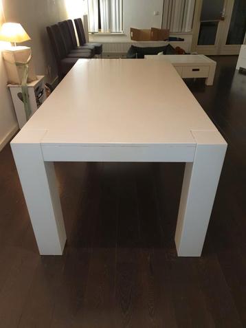 Witte MDF Eettafel 200x100x79 cm (lxbxh) beschikbaar voor biedingen