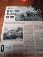 Artikel bietenoogst en suikerfabriek Dinteloord 1960, Ophalen of Verzenden, 1940 tot 1960, Knipsel(s)