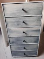 Ladeblokje of nachtkastje: gemêleerd wit en grijs, Gebruikt, Minder dan 50 cm, Ophalen, Minder dan 90 cm