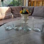 Bloemenvazen/ Windlichten., Minder dan 50 cm, Glas, Ophalen of Verzenden, Zo goed als nieuw