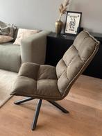 Fauteuil groen, Huis en Inrichting, Fauteuils, Ophalen, Minder dan 75 cm, Zo goed als nieuw, Stof