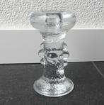 Pukeberg vintage kandelaar glas Staffan Gellerstedt Zweden, Huis en Inrichting, Overige materialen, Gebruikt, Ophalen of Verzenden