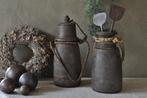 Oude houten Himachal pot / Nepalese kruik, Ophalen, Overige materialen, Gebruikt, Overige kleuren