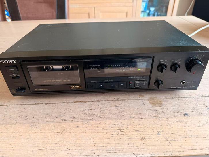 Sony cassette-deck tc-k410 zie foto’s, Audio, Tv en Foto, Cassettedecks, Enkel, Sony, Auto-reverse, Tiptoetsen, Tape counter, Ophalen of Verzenden