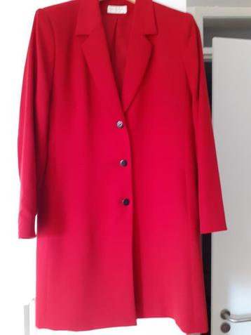Gevoerde jas/lang colbert van het merk Gina B by Heidemann