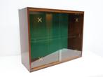Vintage vitrinekast handgemaakt schuifdeuren, 50 tot 100 cm, Minder dan 100 cm, 25 tot 50 cm, Ophalen of Verzenden