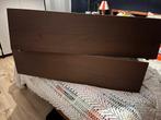 Gratis 4 Ikea Malm bedlades donkerbruin, Ophalen, Zo goed als nieuw, Tweepersoons, Hout