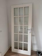 Opdekdeur rechtsdraaiend met glas (2 halen 1 betalen), Doe-het-zelf en Verbouw, Deuren en Horren, Ophalen, 80 tot 100 cm, Binnendeur
