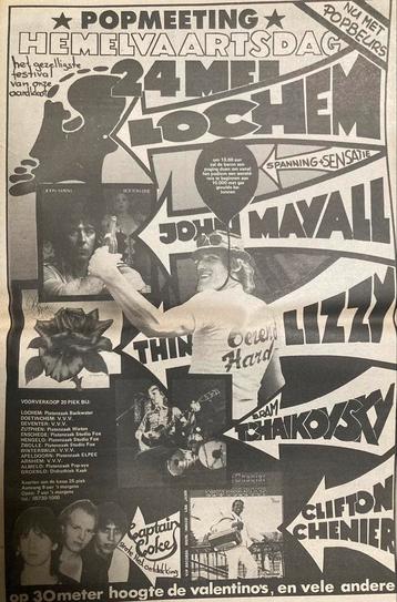 Paginagrote A3 advertentie LOCHEM POP 1979 oa NORMAAL beschikbaar voor biedingen