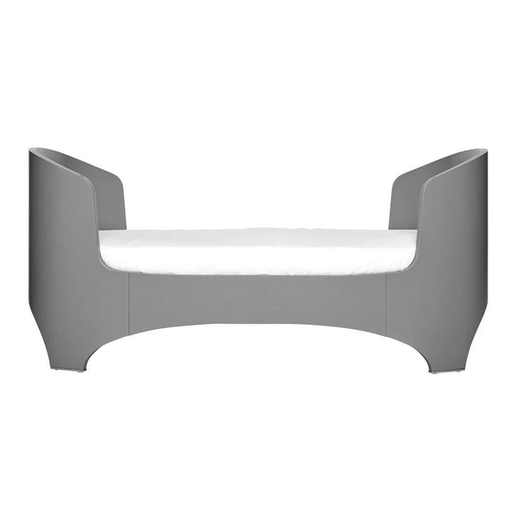 Leander classic Juniorbed grijs, Kinderen en Baby's, Kinderkamer | Bedden, Gebruikt, 140 tot 160 cm, 70 tot 85 cm, Lattenbodem