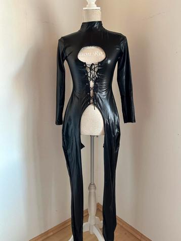 Wetlook catsuit maat s/m