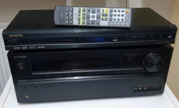 Onkyo set receiver tx-nr414 + cd dvd speler dv-sp406 beschikbaar voor biedingen