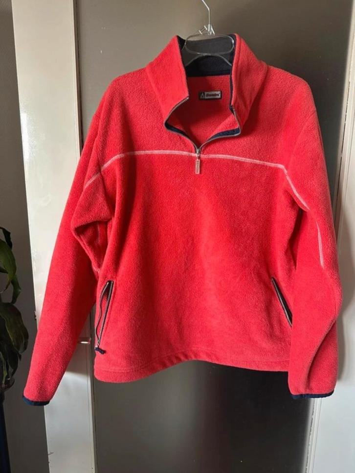 Gaastra Fleece Trui Koraal Maat L/XL, Kleding | Heren, Truien en Vesten, Gedragen, Maat 52/54 (L), Rood, Verzenden