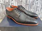 Van Lier zwart/grijs geklede schoenen voor mannen - Maat 42, Verzenden, Zwart, Van Lier, Zo goed als nieuw