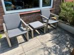 Aluminium Tuinset - 2 Stoelen & Tafel, 2 zitplaatsen, Aluminium, Ophalen of Verzenden, Zo goed als nieuw