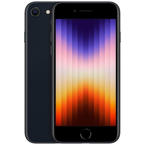 Apple iPhone SE 2022 - 64GB - Zwart, Telecommunicatie, Mobiele telefoons | Apple iPhone, Refurbished, 64 GB, Zonder abonnement