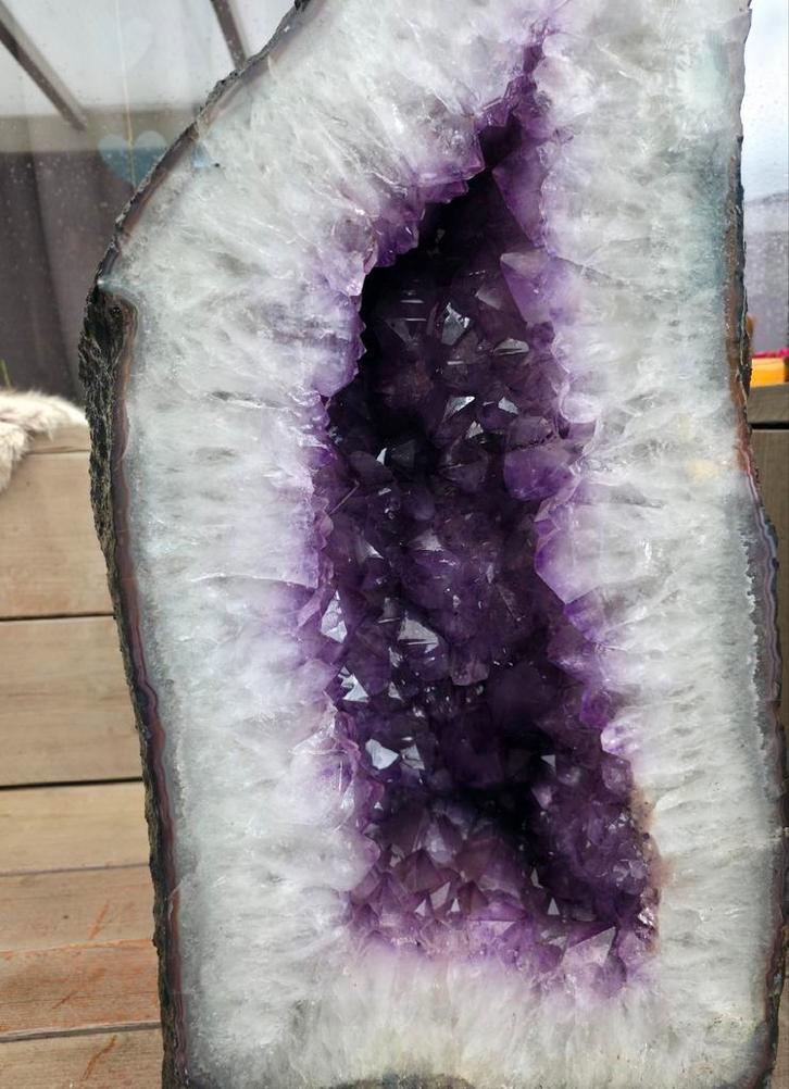 Amethist Geode van 120Kg, Verzamelen, Mineralen en Fossielen, Ophalen