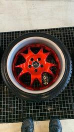 Audi Velgen breedset met Banden - Rood steekmaat is 5x112, Ophalen, Gebruikt
