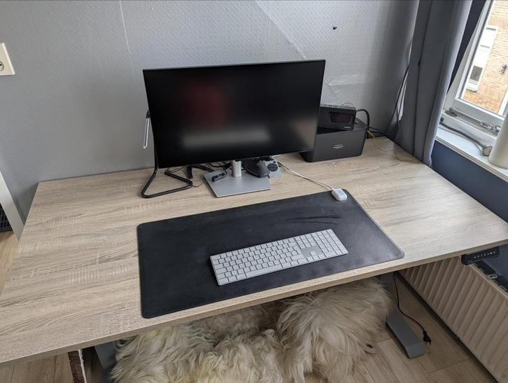 Elektrisch Zit-Sta Bureau - Zo Goed Als Nieuw!, Huis en Inrichting, Bureaus, Zo goed als nieuw, Stabureau, Elektrisch, Ophalen of Verzenden