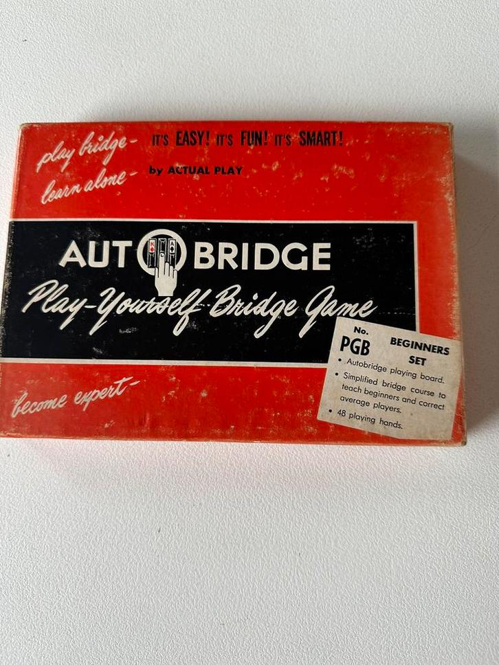 Bridge spel voor een tegen 4; autobridge London, Hobby en Vrije tijd, Gezelschapsspellen | Kaartspellen, Zo goed als nieuw, Ophalen