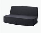 Ikea Nyhamn slaapbank, pocketveermatras, donkergrijs zwart, Huis en Inrichting, Ophalen, Tweepersoons, Grijs, 140 cm